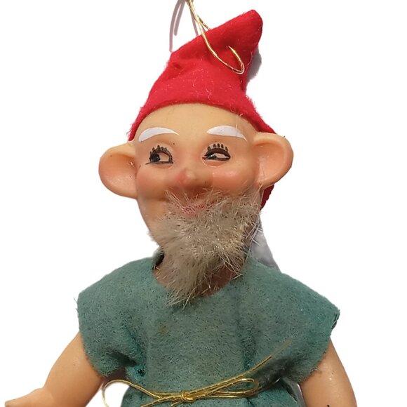 Vintage Elf Gnome Dwarf Christmas Ornament, READ - Picture 6 of 10